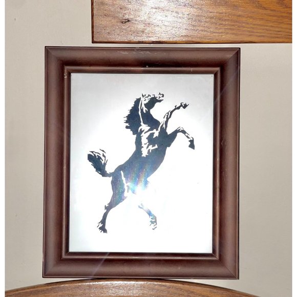 Vintage detailed Framed Papercut Horse framed 8x10 - Picture 3 of 10